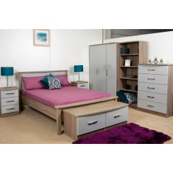 Cedar High Gloss Bed End Chest